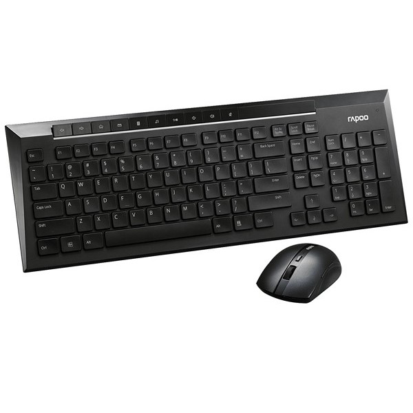 คีย์บอร์ด Rapoo Keyboard - Mouse 8200P คีย์บอร์ด Rapoo Keyboard - Mouse 8200P